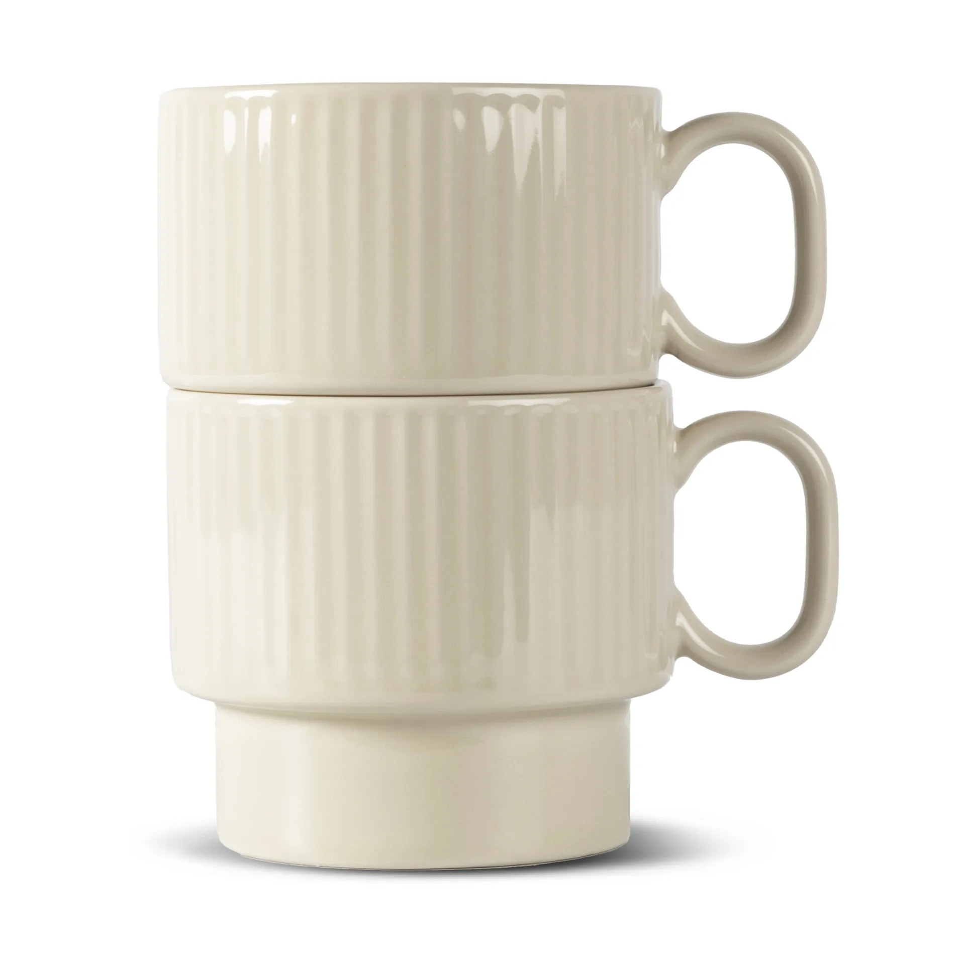 Mugs à thé Coffee & More lot de 2, Beige Sagaform