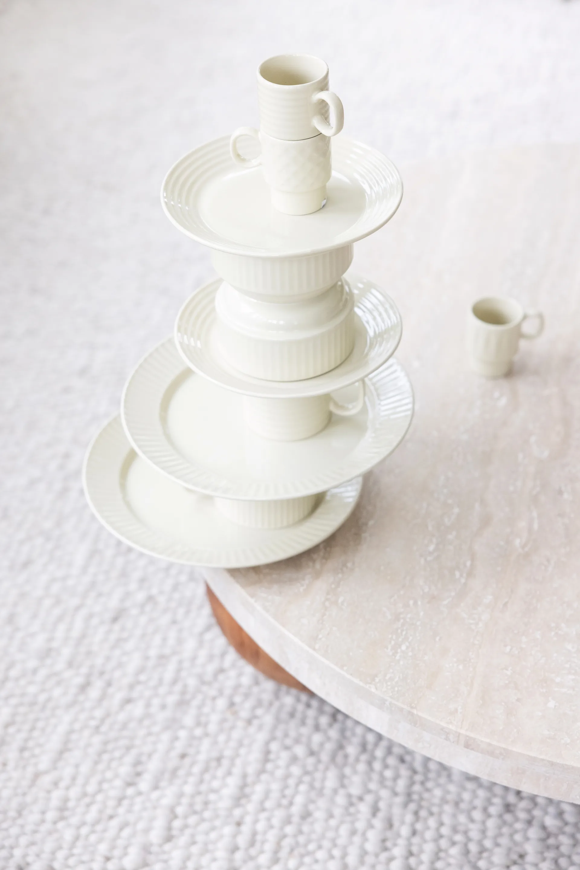 Mugs à thé Coffee & More lot de 2, Beige Sagaform