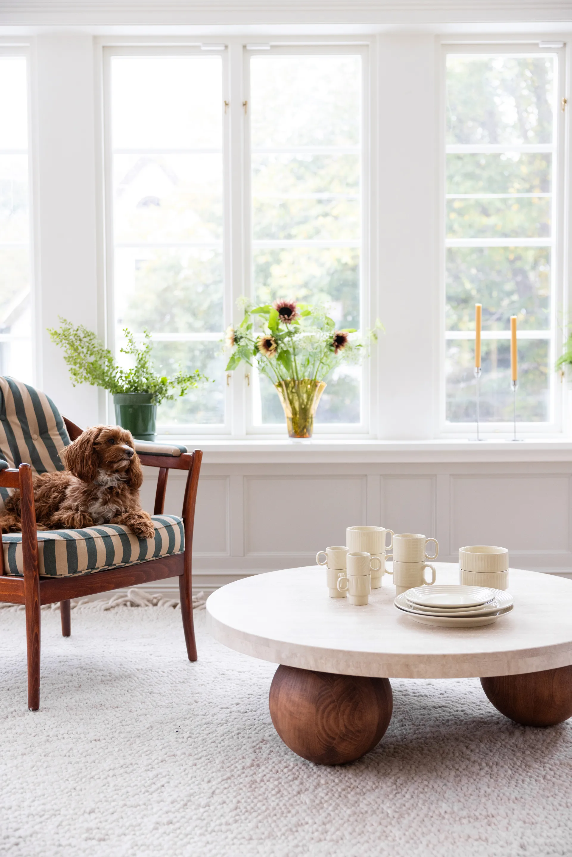 Mugs à thé Coffee & More lot de 2, Beige Sagaform