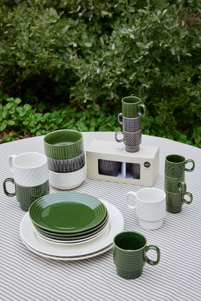 Mugs à thé Coffee & More lot de 2, Blanc Sagaform