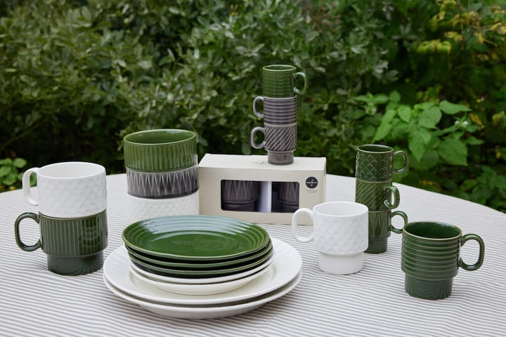 Mugs à thé Coffee & More lot de 2, Blanc Sagaform