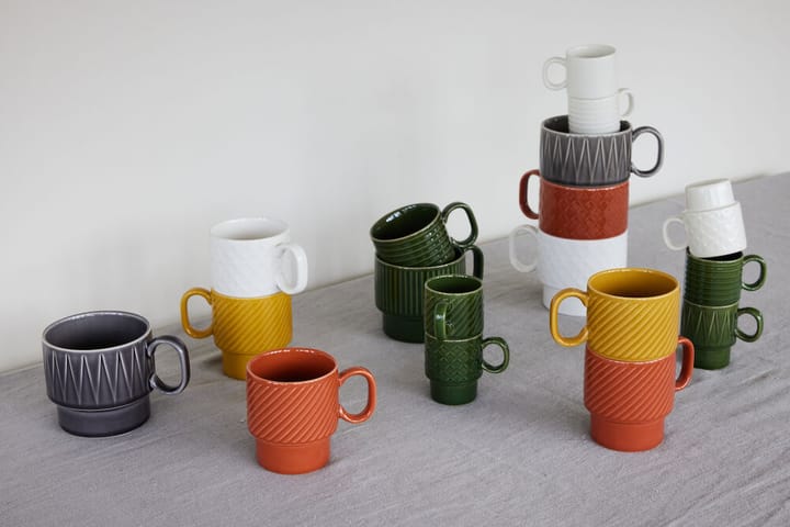 Mugs à thé Coffee & More lot de 2, Terracotta Sagaform