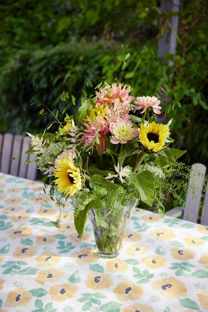 Nappe cirée Eden 150x250 cm - Mélange jaune - Sagaform