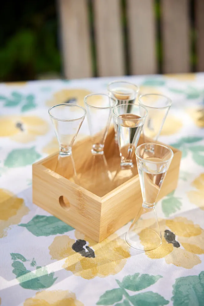 Nappe cirée Eden 150x250 cm, Mélange jaune Sagaform