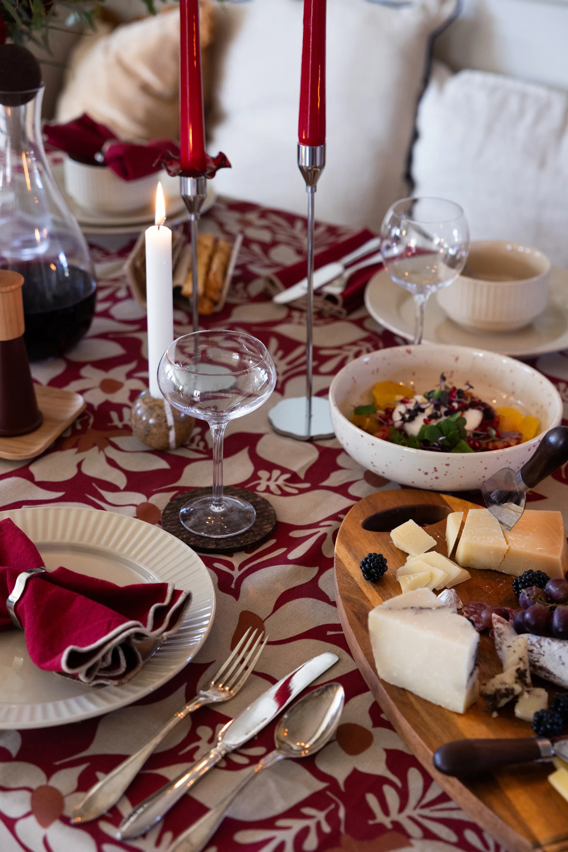 Nappe Edith 150x280 cm, Bordeaux Sagaform