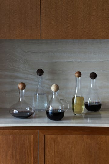 Pichet pour vin chaud avec réchaud Nature 1,8 l - Transparent-marron - Sagaform