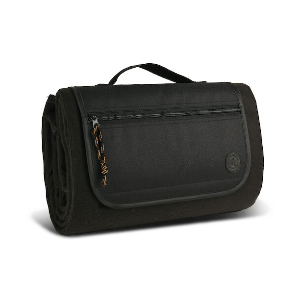 Sagaform Plaid de pique-nique City 130x170 cm Noir | Design Scandinave | Plaids & couvertures en laine | Noir