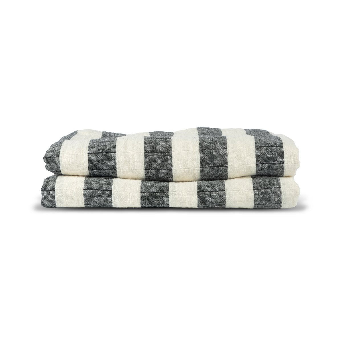 Sagaform Plaid Emilie 130x170 cm Noir-blanc | Design Scandinave | Plaids & couvertures en laine | Noir