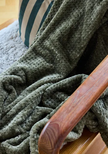 Plaid en polaire Anni 130x170 cm - Vert - Sagaform