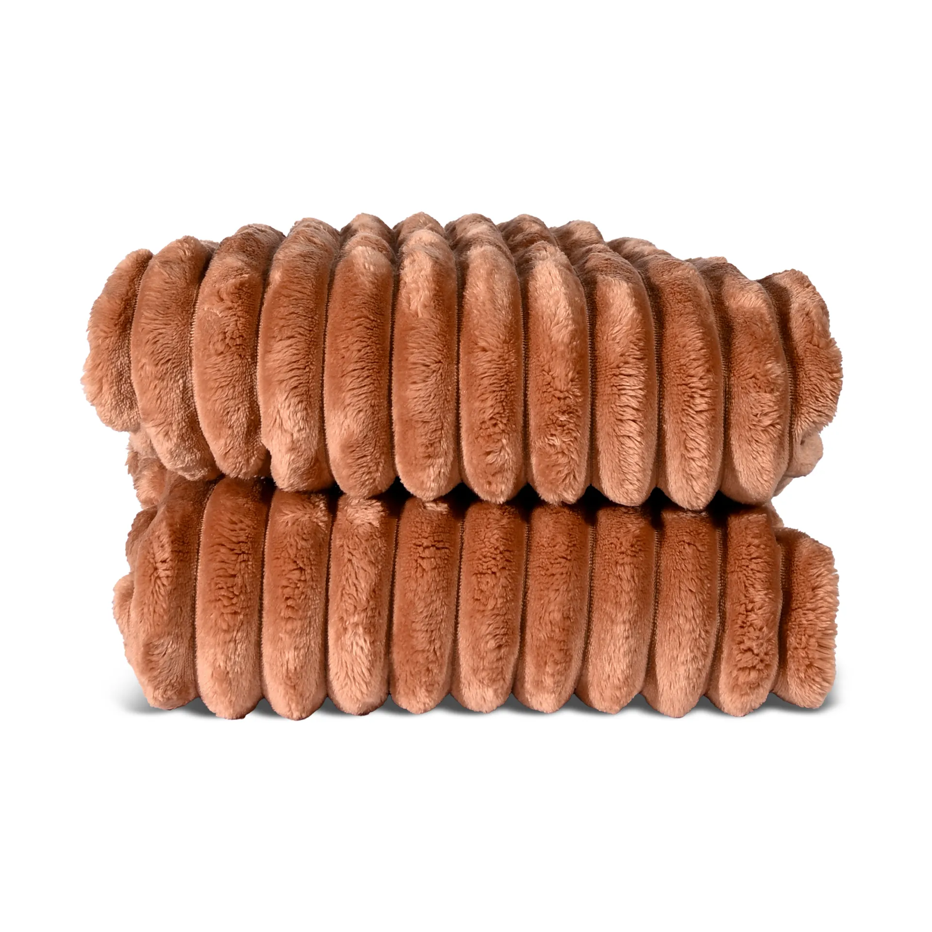 Plaid en polaire Esther, Brun clair Sagaform