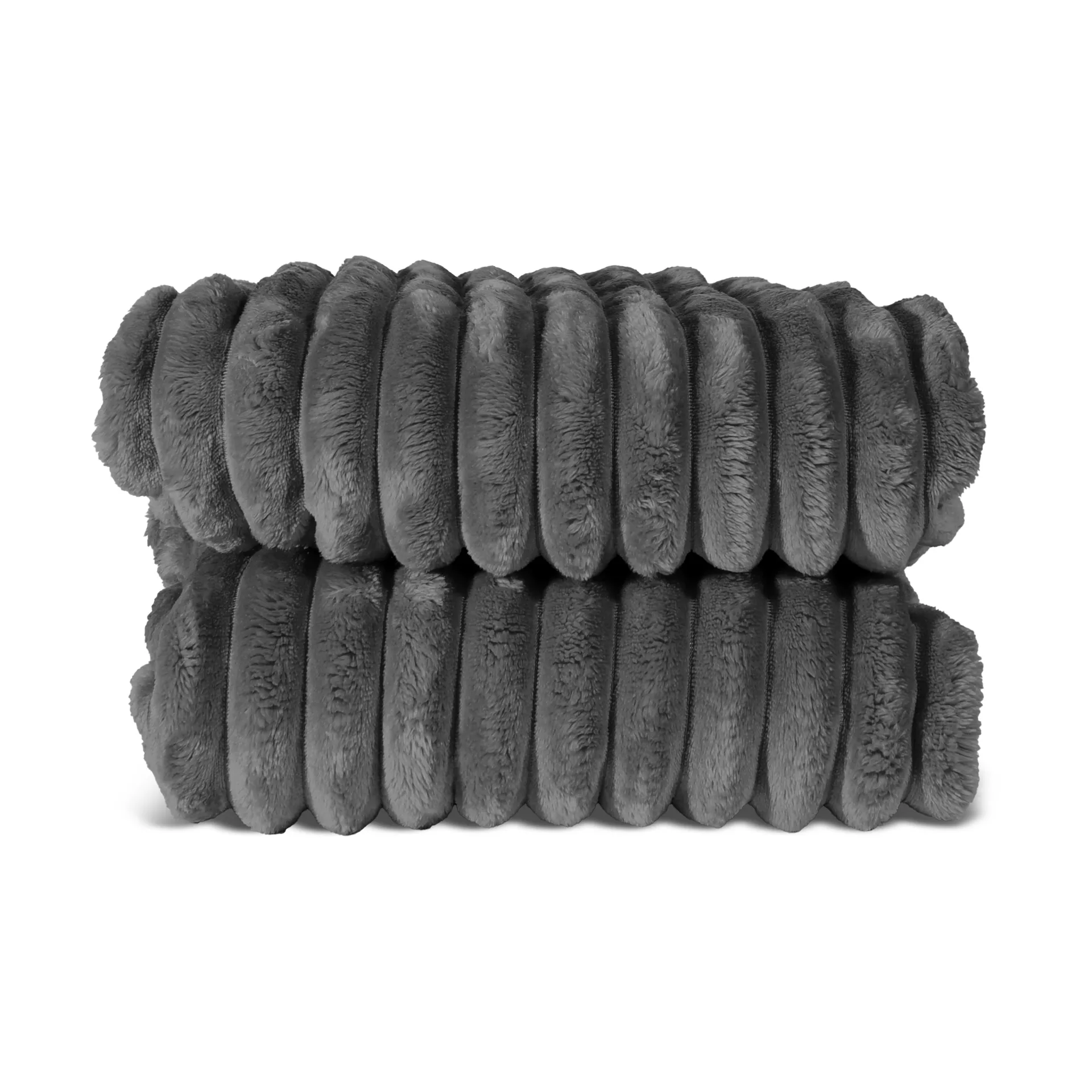 Plaid en polaire Esther, Gris Sagaform