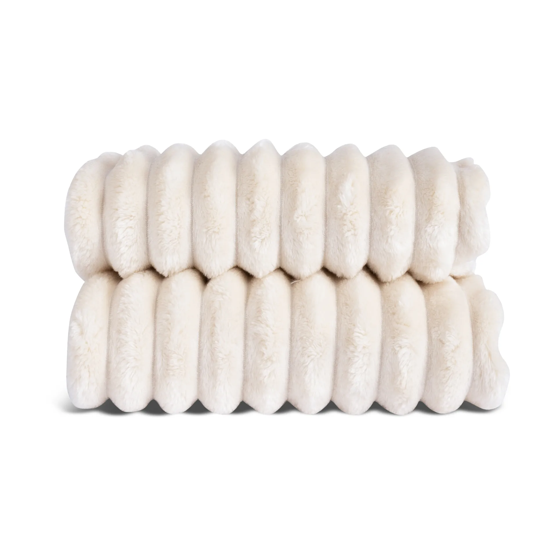 Plaid en polaire Esther, Ivoire Sagaform