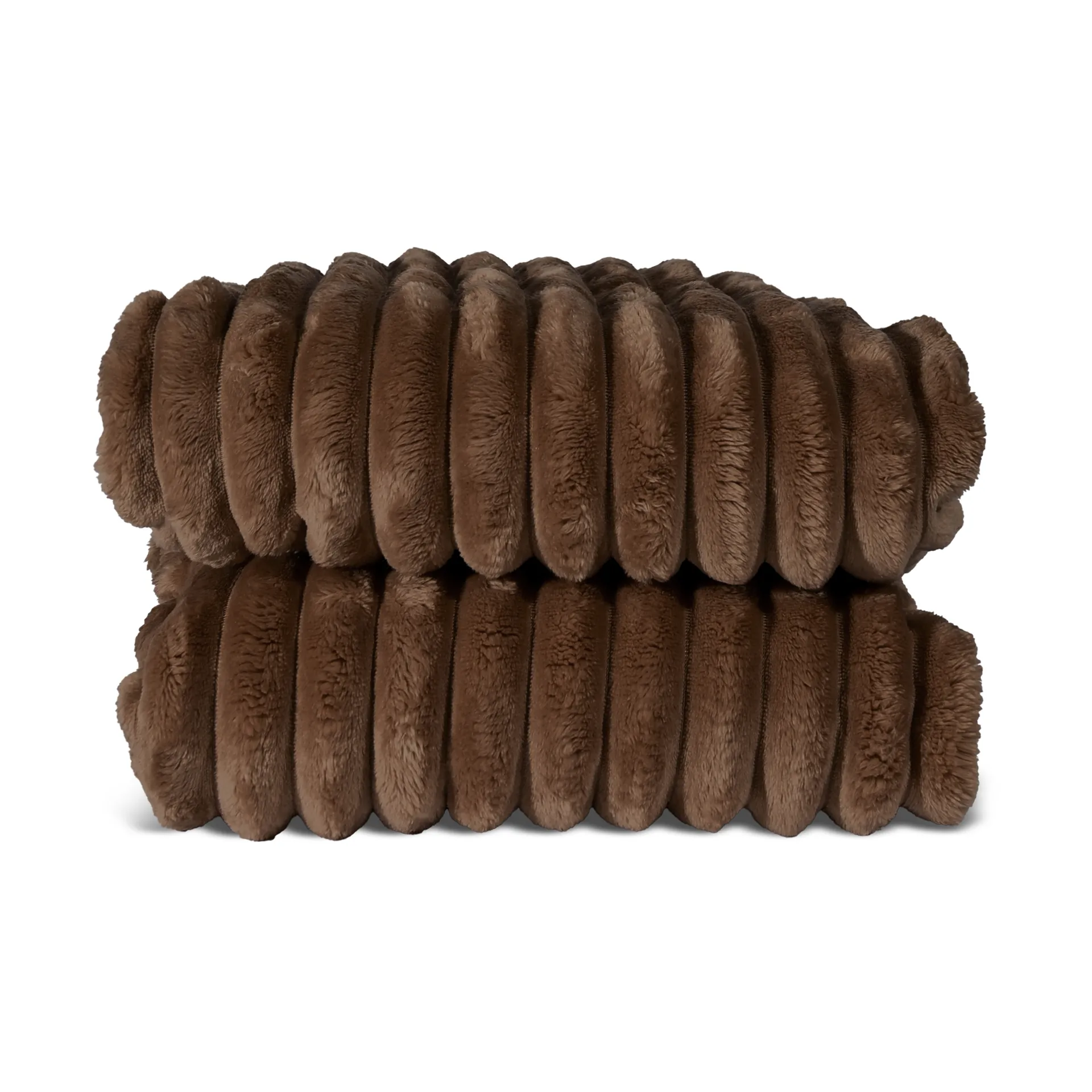 Plaid en polaire Esther, Marron foncé Sagaform