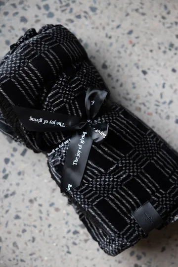 Plaid en polaire Rut 130x170 cm - Noir
 - Sagaform