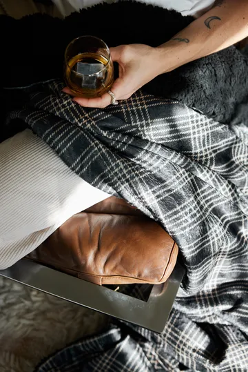 Plaid en polaire Rut 130x170 cm - Noir
 - Sagaform