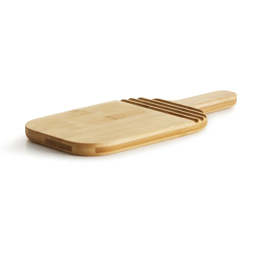 sagaform planche à découper avec poignée en bambou nature 26,5 cm