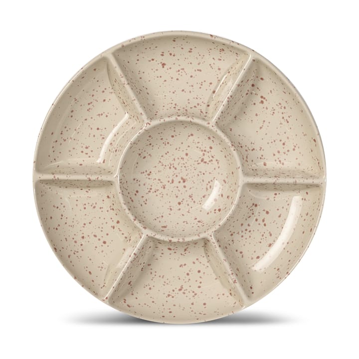 Plat à service Ditte - Beige-bordeaux - Sagaform
