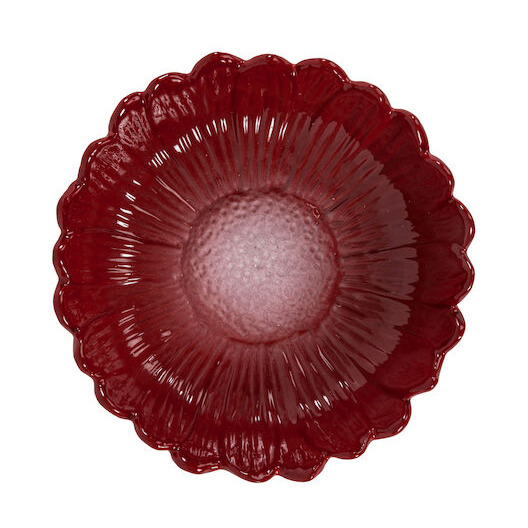 Sagaform Plat creux Dagny o20 cm Bordeaux | Design Scandinave | Assiettes creuses | Rouge