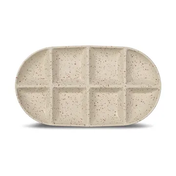 Plat de service grand Ditte 20x36 cm - Beige-bordeaux - Sagaform