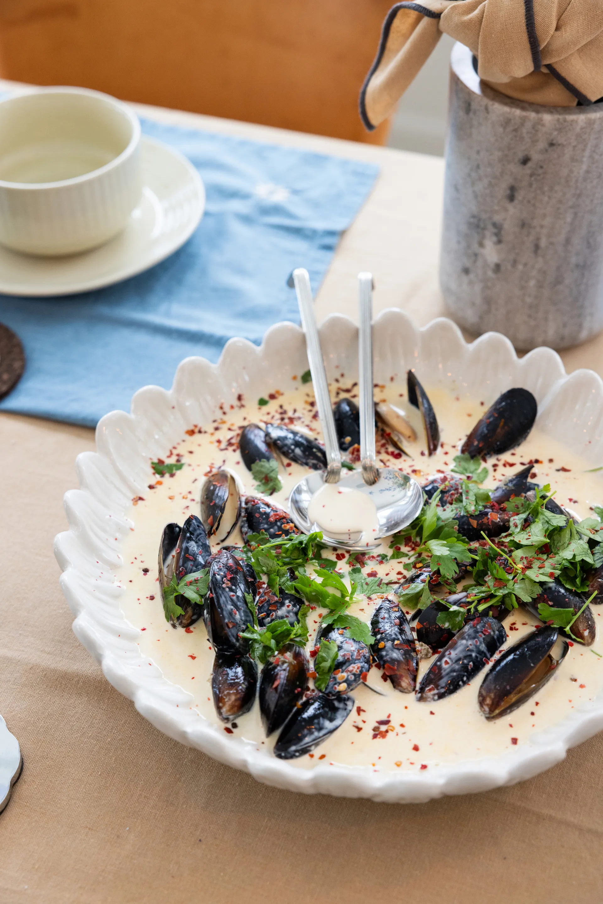 Plat profond Dagny Ø32 cm, Blanc Sagaform