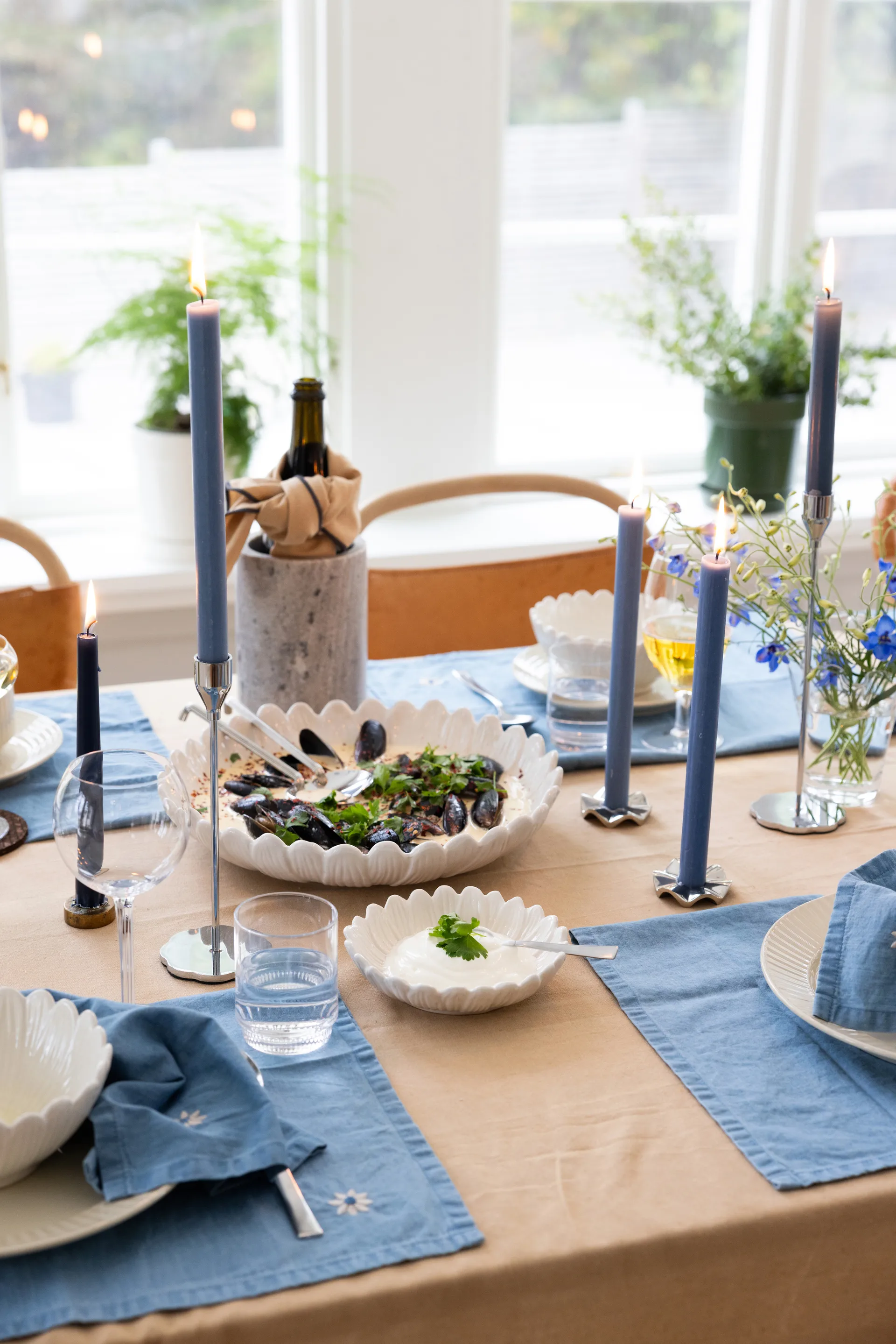 Plat profond Dagny Ø32 cm, Blanc Sagaform