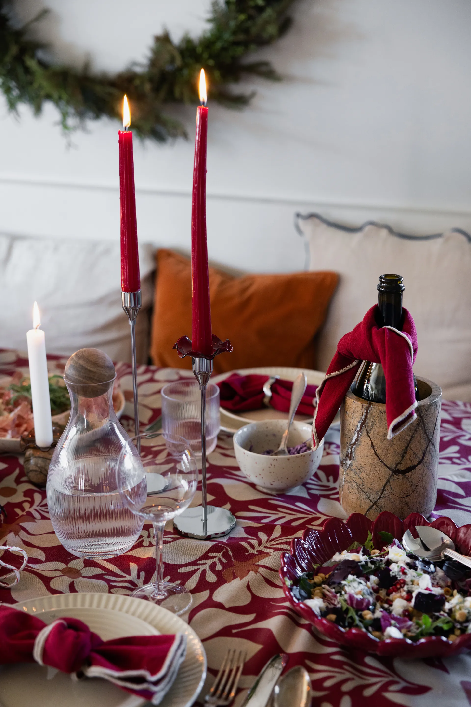 Refroidisseur à vin Sten Ø12,5 cm, Marbre forestier brun Sagaform