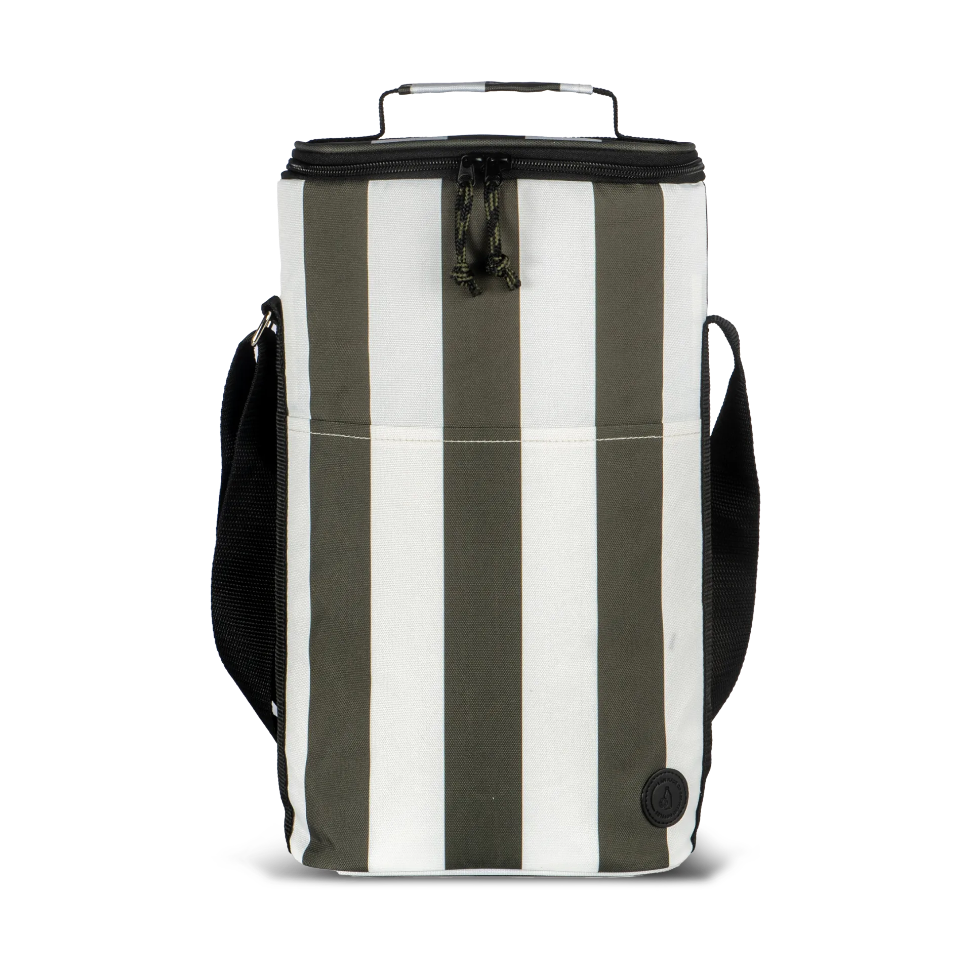 Sac isotherme City haut 9 L, Vert-blanc Sagaform