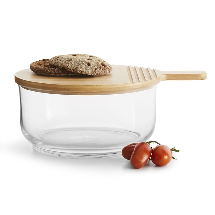 Saladier avec couvercle en bambou Nature, Ø21 cm Sagaform