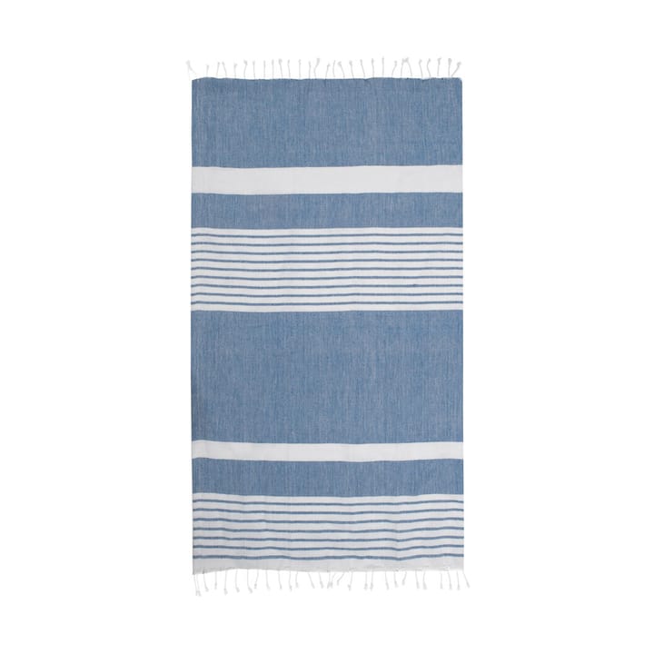 Serviette de bain rayée Ella hamam 145x250 cm - Bleu - Sagaform