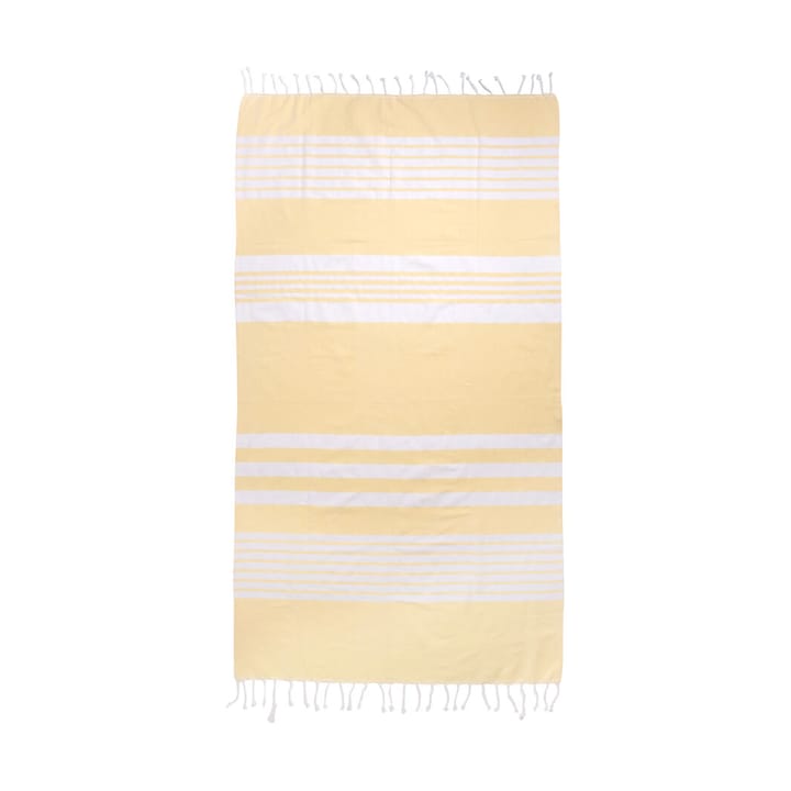 Serviette de bain rayée Ella hamam 145x250 cm - Jaune - Sagaform