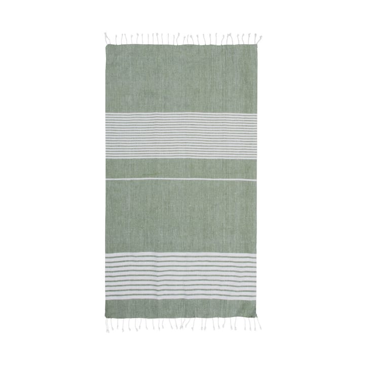 Serviette de bain rayée Ella hamam 145x250 cm - Vert - Sagaform