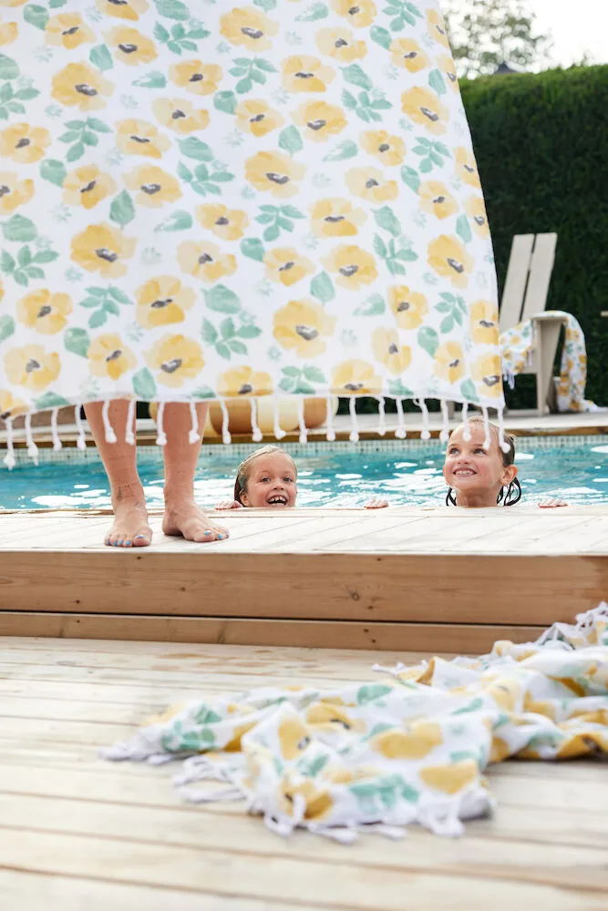 Serviette Eden hamam 90x170 cm, Mélange jaune Sagaform