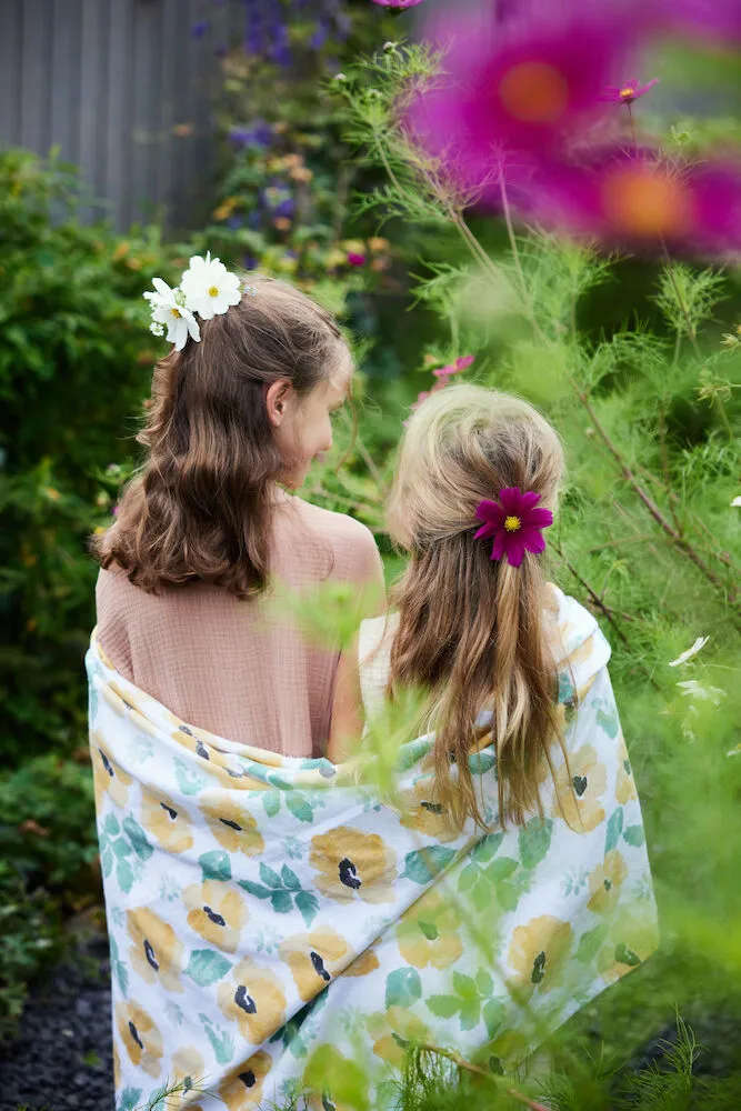 Serviette Eden hamam 90x170 cm, Mélange jaune Sagaform