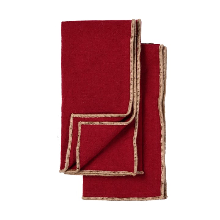 Serviette Edith 45x45 cm, 2 pièces - Bordeaux - Sagaform