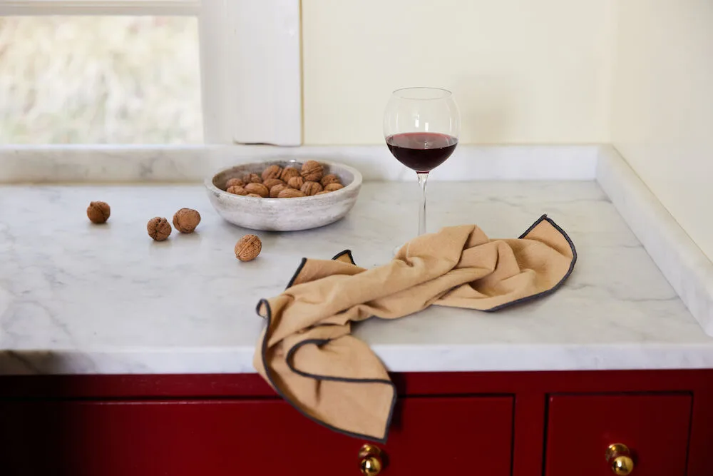 Serviette Edith 45x45 cm lot de 2, Beige Sagaform