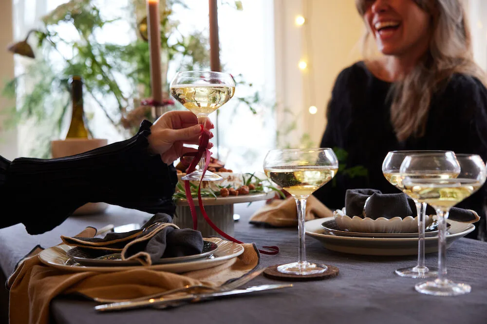 Serviette Edith 45x45 cm lot de 2, Beige Sagaform