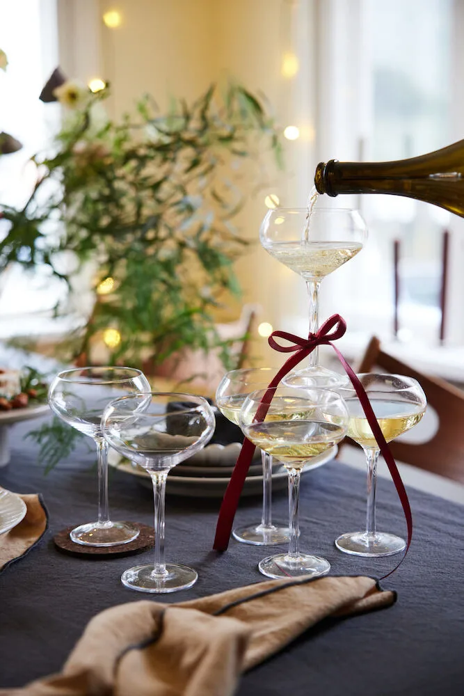 Serviette Edith 45x45 cm lot de 2, Beige Sagaform