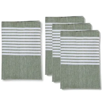 Serviette en tissu Ella Hamam Lot de 4 - Beige - Sagaform