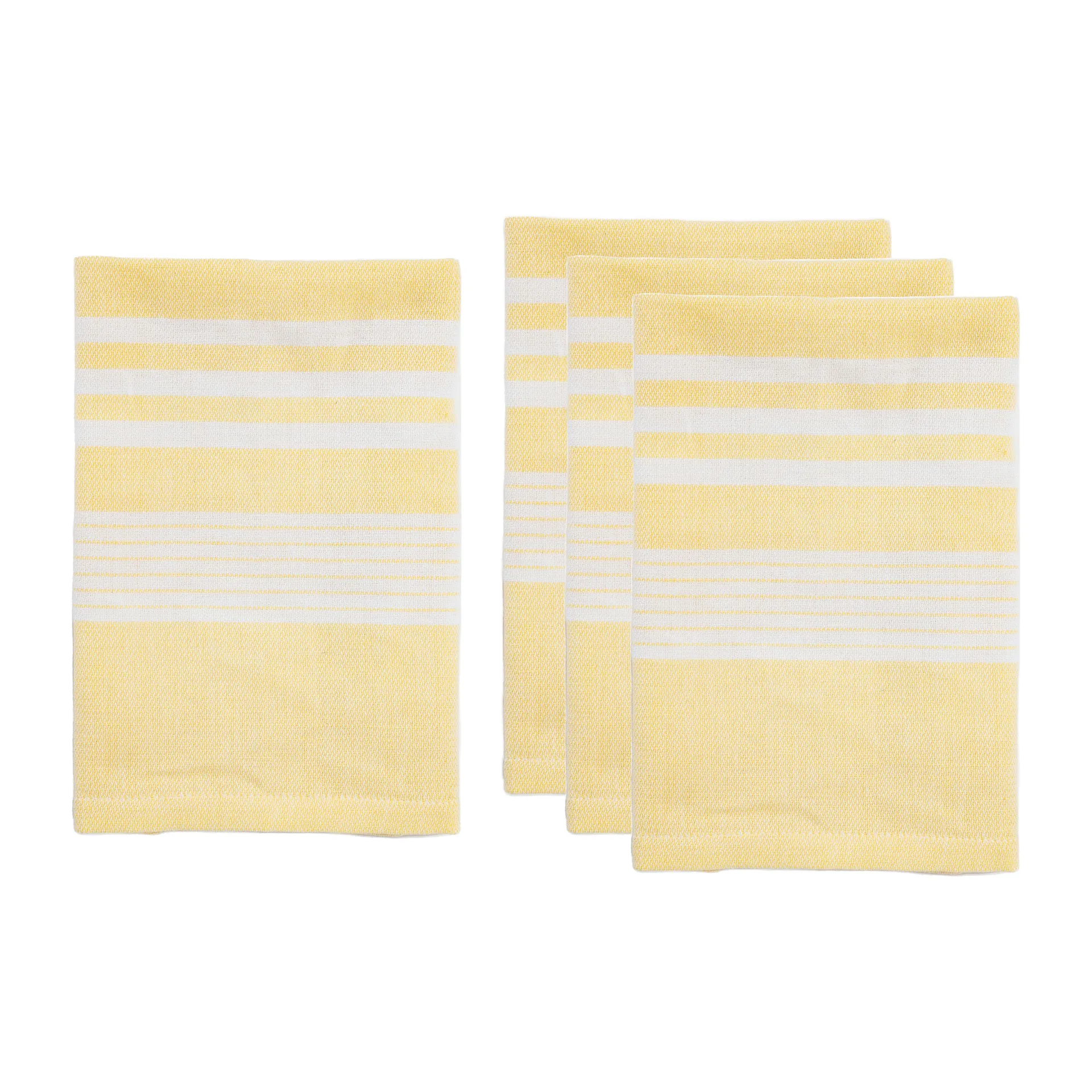 Serviette en tissu Ella Hamam Lot de 4, Jaune Sagaform