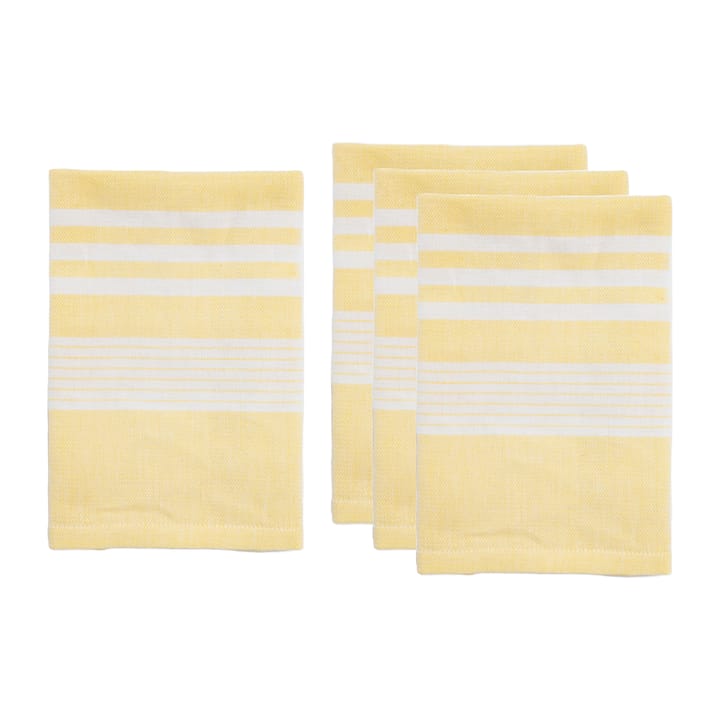 Serviette en tissu Ella Hamam Lot de 4 - Jaune - Sagaform