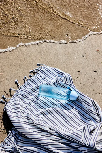 Serviette hamam Ella - Bleu, 90x170 cm - Sagaform