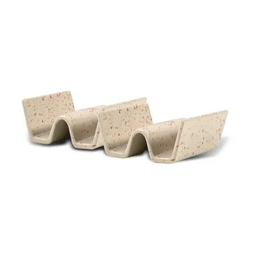 Support pour tacos Ditte Lot de 2 - Beige-bordeaux - Sagaform