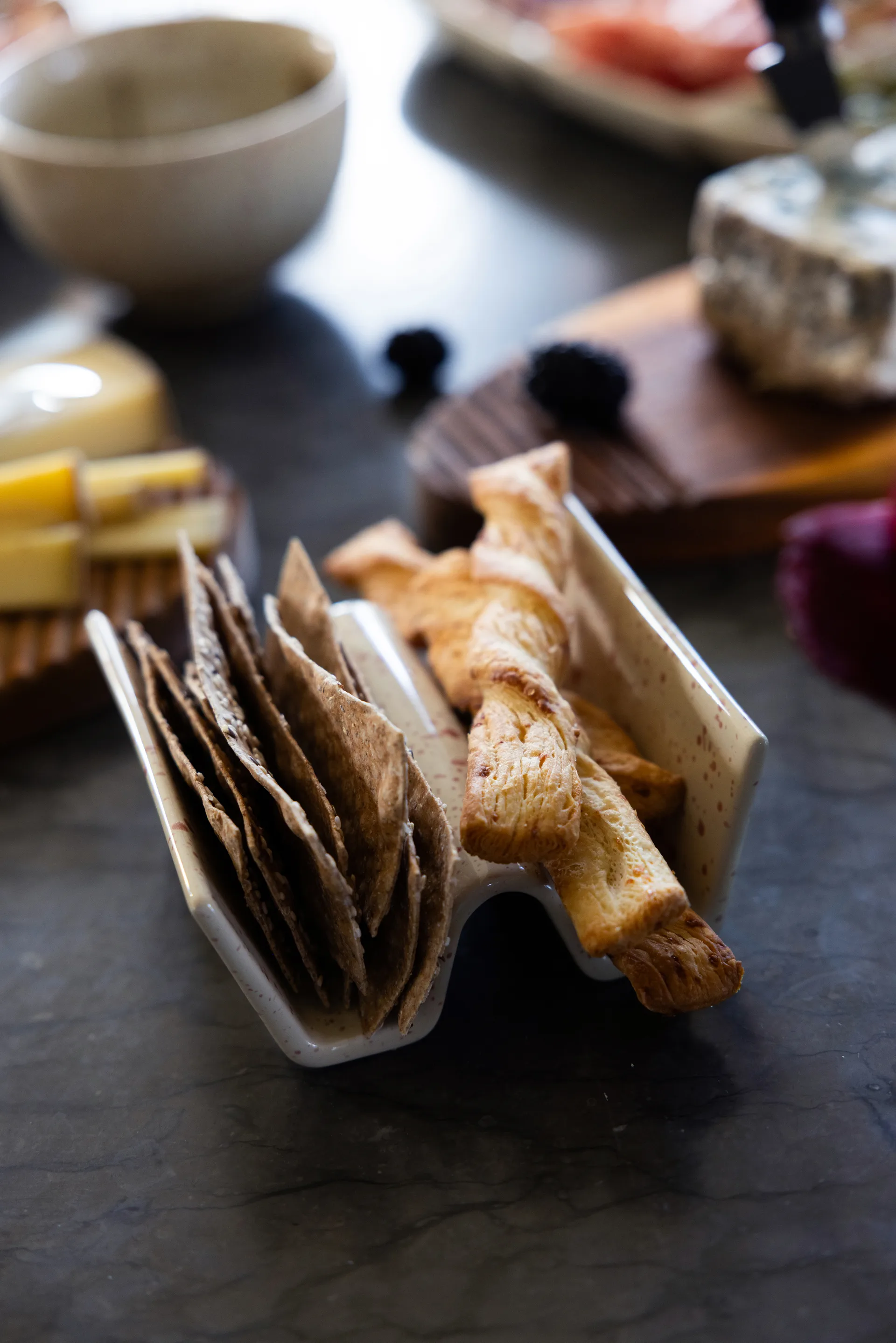 Support pour tacos Ditte Lot de 2, Beige-bordeaux Sagaform