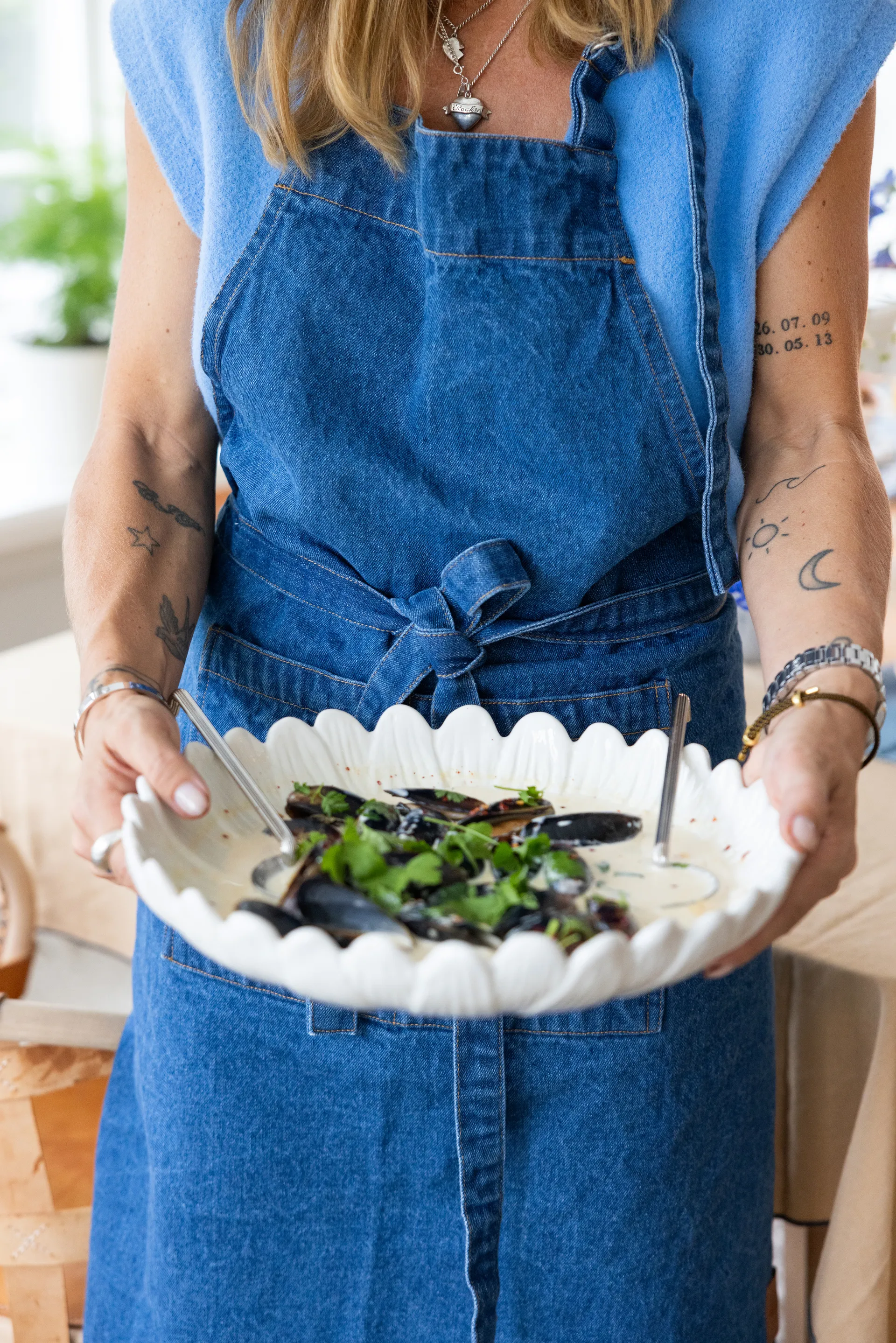 Tablier Aron denim 70x90 cm, Bleu Sagaform