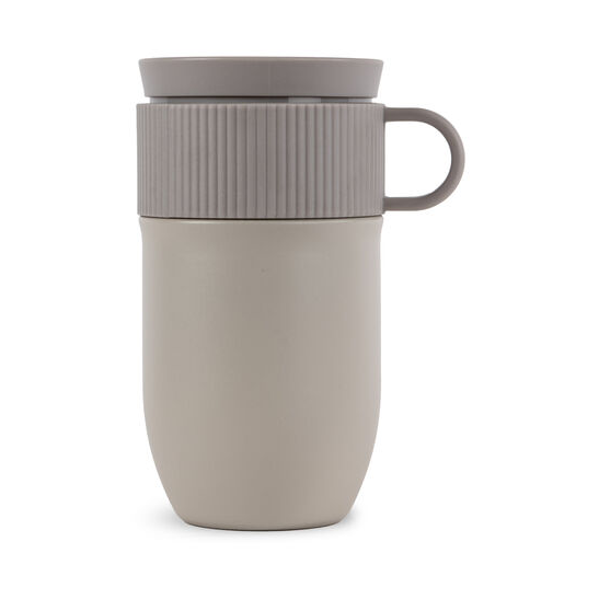 Sagaform Tasse de voiture thermos Ted 32 cm Beige | Design Scandinave | Thermos & mugs de voyage | Beige