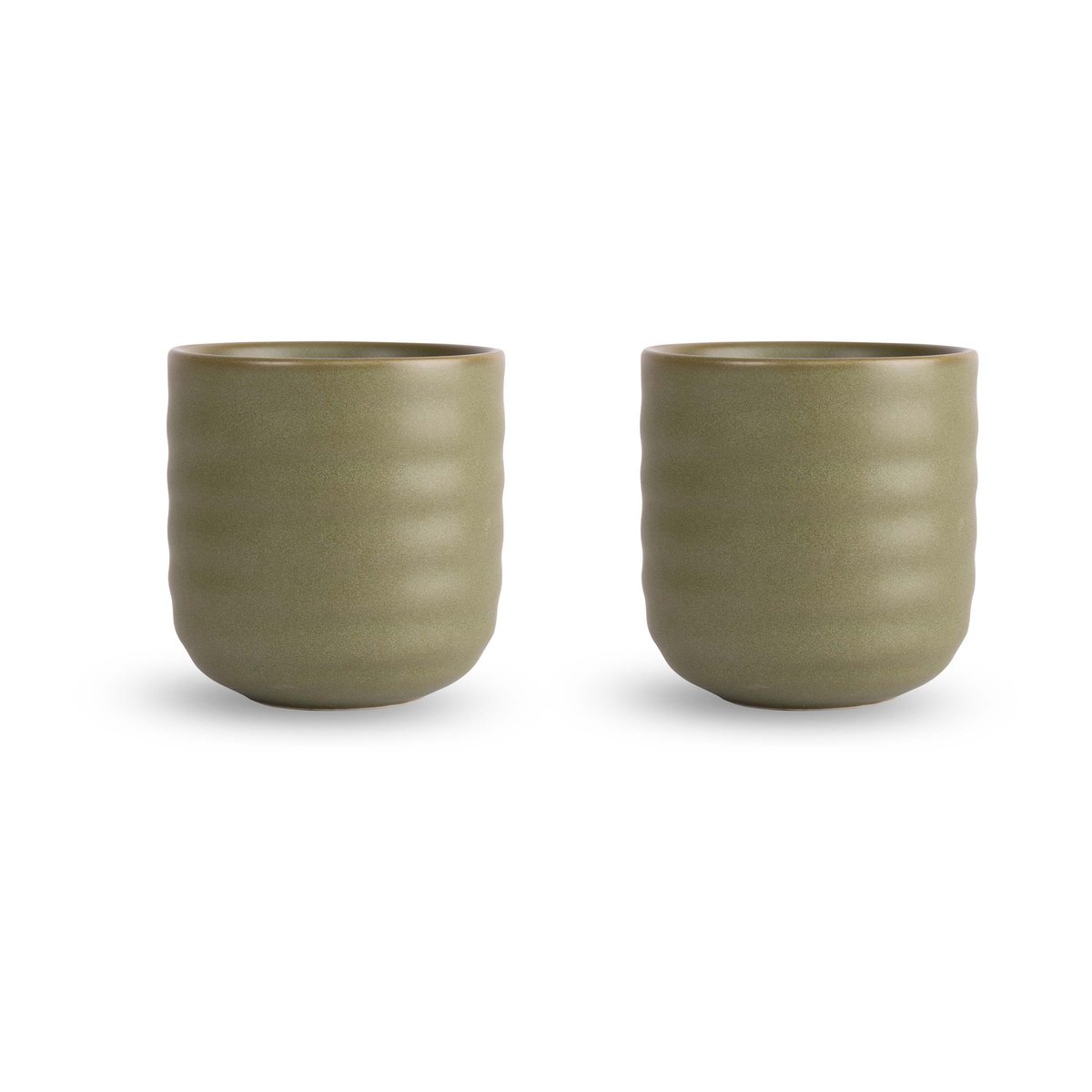 Sagaform Tasse Ellen Lot de 2 18 cl Vert | Design Scandinave | Tasses à café | Vert