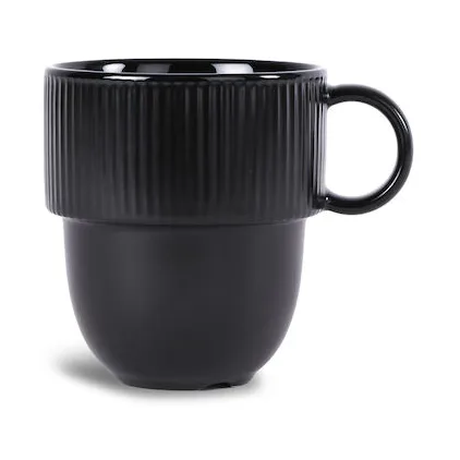 Tasse Inka avec anse 27 cl, Noir Sagaform