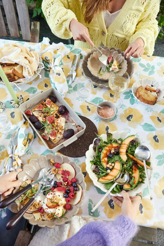 Torchon de cuisine Eden 50x70 cm lot de 2, Mélange jaune Sagaform