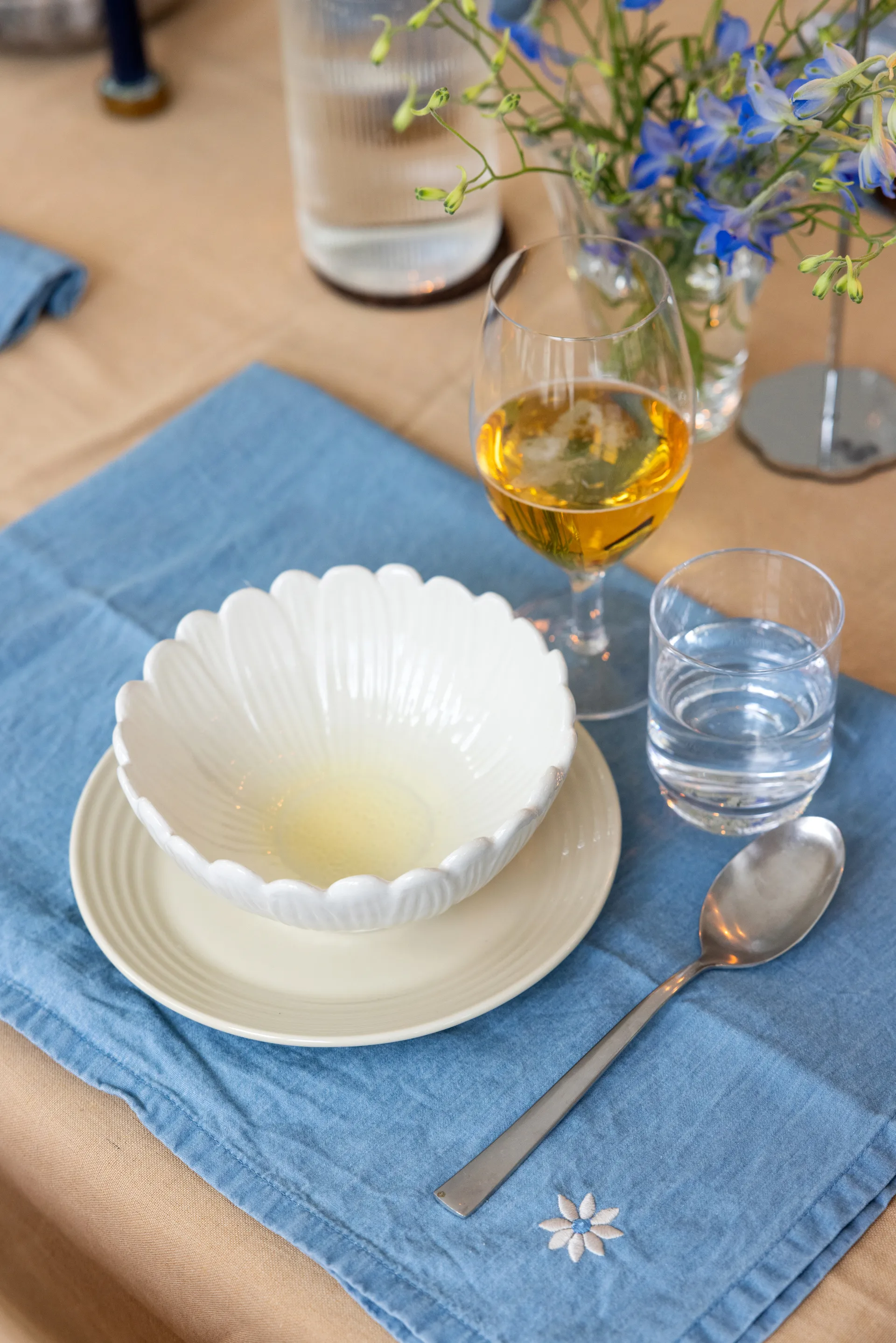 Torchon de cuisine Eden denim 50x70 cm lot de 2, Bleu Sagaform