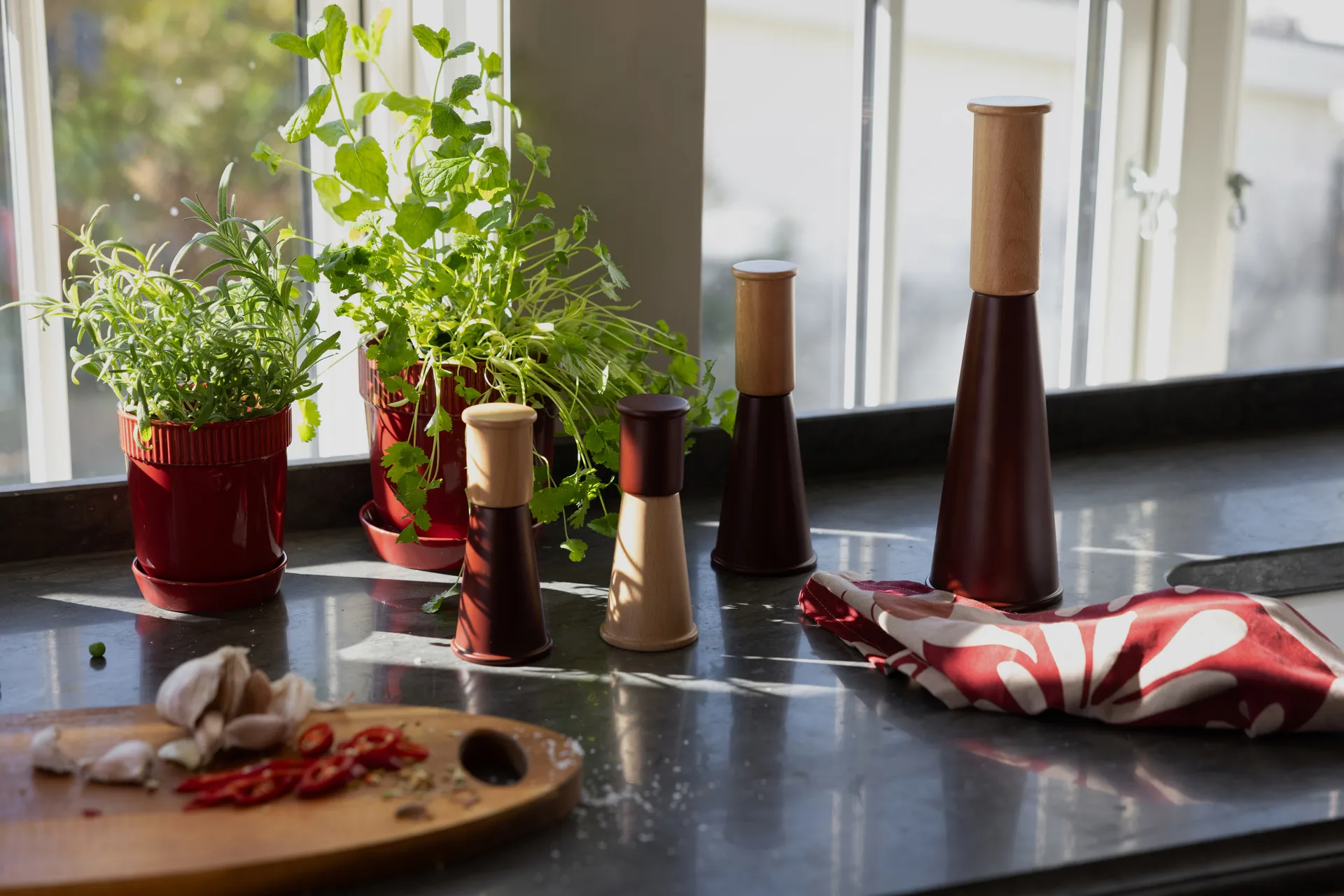 Torchon de cuisine Edith 50x70 cm, 2 pièces, Bordeaux Sagaform